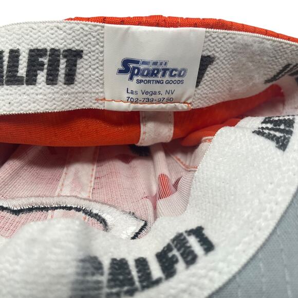 Cincinnati Reds Hat Sportco Ballfit Mesh Fitted Men's Orange Black - Picture 4 of 9